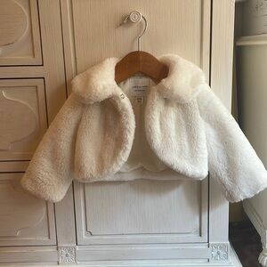 Janie and Jack white Jacket 6-12 months